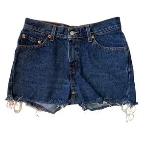 VINTAGE LEVI’S 517 Denim Shorts Cutoff Rigid Cotton RARE